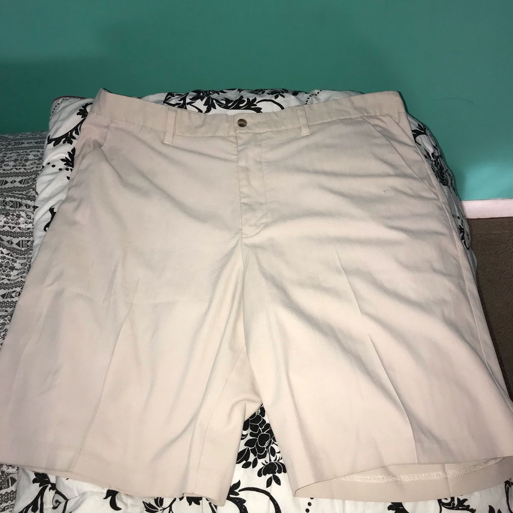 Cream colored men’s shorts
